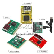 2 / 3 in1 / 4 Digit PCI PCI-E PC Analyzer Analysis Diagnostic Card USB POST Card
