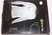 SKINS Cycle C400 Men's Compression Long Sleeve Top Baselayer Size S WHITE NEW