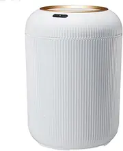Automatic Motion Senor White Trash can with lid, Touchless Garbage Can Waste Basket for Bathroom,Kitchen,Bedroom,Living Room 3Gallon