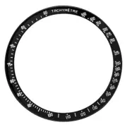 BEZEL INSERT FOR OMEGA SPEEDMASTER TACHYMETRE 3510.50, 3810.50 , 175.032 BLACK