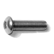 1/4"-28 x 1" 18-8 Stainless Button Head Socket Cap Screws (6 pcs.)