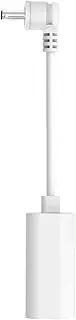 [Ring] USB-C to Barrel Plug Adaptor for USB-C Solar Panels and Barrel Plug Cameras, White
