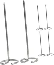 Mipcase 6Pcs Stainless Steel Barbecue Skewers Durable BBQ Grill Sticks for Kebabs Shrimp Chicken Vegetables for Air Fryers and Outdoor Grilling