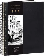 Artist’s Sketchbook Hardcover – 200GSM Very Thick Paper – Large, Spiral Sketc...