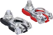 Fdit 5Pair Long-lasting Top Post Battery Terminal for Trucks Boats Campers, Easy to Install, Suitable for Replacing Worn Terminals