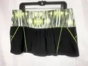 Lucky in Love Tennis Skirt / Skort - Black, Yellow & White - Size XL - NWTs
