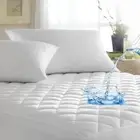 BED MATTRESS PROTECTOR WATERPROOF QUILTED MATTRESS PADS FITTED BREATHABLE SOFT T
