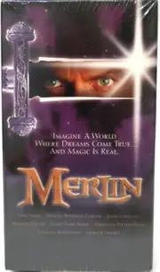Rare Merlin Sci-Fi Fantacy (1998 VHS) Part One & Part Two - New! Factory Sealed!