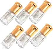 KAILIKETIY 6Pcs Roller Bottles for Essential Oils Portable Containers with Balls Travel Friendly Design for DIY Aromatherapy and Storage