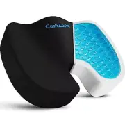 All-Day Gel Seat Cushion Back Sciatica Tailbone Pain Relief Ergonomic Office Car