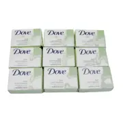 Dove 4.25 oz. 9 Pack Go Fresh Beauty Bar Cool Moisture Tea Scent Cucumber Green
