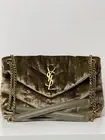 Saint Laurent Loulou Puffer Small YSL Shoulder Bag in Quilted Velvet