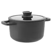 BergHOFF Stone + Ceramic 24x14cm Covered Stockpot - Grey