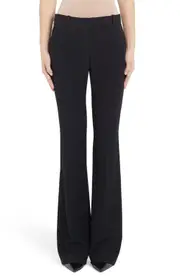 Alexander McQueen Leaf Crepe Slim Bootcut Pants