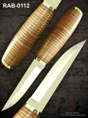 RaB Custom Handmade D2 Tool Steel Fixed Blade Scandinavian/Puukko Knife W/Sheath