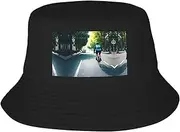 [FSCEV] Car and Bicycle Adult Double-Layer Fisherman Hat Women Men Beach Sun Hat Travel Foldable Brim Fishing Black, Black, One size
