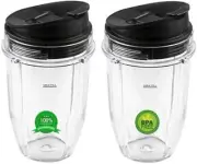 Replacement 18oz Nutri Ninja Blender Cup Sip And Seal Lid BL450 BL454 BL456 New