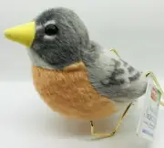 NEW AUDUBON AMERICAN ROBIN Plush Real Bird Calls Wild Republic Chirps Cornelllab