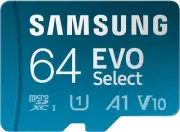 SAMSUNG EVO Select Micro SD -Memory -Card + Adapter, 64GB 64GB, Model