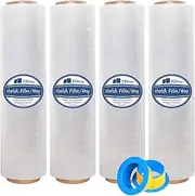 4-Pack Pallet Transparent Wrap Stretch Film