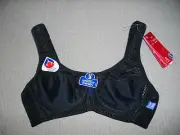 BERLEI: Size: 10 B. UltraSports: BLACK Underwire Hi-Impact, Support Sports Bra