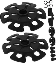 Kisangel 1 Set Hiking Pole Tips Walking Stick Tips Mud Support for Walking Poles Anti-Slip Protectors for Mountain Hiking Mud Guard