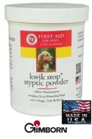 MC Gimborn KWIK STOP Nail .5oz STYPTIC POWDER Pet Grooming Groomer*STOP BLEEDING