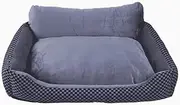Pet Bed for Cats and Small Medium Dogs Puppy Soft Pet Nest Sleeping Bag House Cushion Mat Pad/Gray/Multiple Sizes (Size : 70x50x21cm)