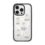 iPhone 16 Pro Impact Case MagSafe Compatible Lil Ghost Reminders Phone Case by GMF Designs