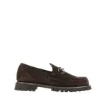 [GUCCI] GUCCI Suede leather loafers with Horsebit Woman 38 38 Brown