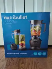 NutriBullet 1200 Watt Blender Combo with Single Serve Cups NBF50500 Gray