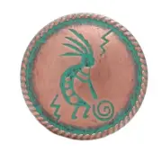 Kokopelli Concho Copper Patina 1-1/4" 7952-90