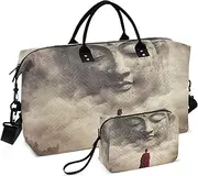 [YXYZRMY] Cool Man Cloud Travel Duffel Bag Gym Bag Sports Tote Bag with Multiple Interior Pockets Shoulder Weekender Bag for Women Men with Toiletry Bag 20.5”x 7.9”x 13.8”, Multi-Colored, one size