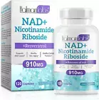 NAD+ Nicotinamide Riboside Capsules | with Resveratrol & Quercetin | High Purity