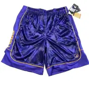 AND1 Mens Basketball Gym Court Workout Shorts Blue Gold Size 3XL