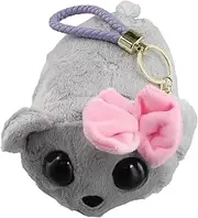 Veulrn Cute Sad Hamster Plush Keychain Sad Hamster Meme Plush Pendanttoy Figure Soft Toy Stuffed Animal Keychain Decoration B
