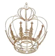 Christmas decoration Glitter Crown Tree Topper seasonal