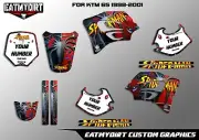 FOR KTM 65 1998-2001 FULL CUSTOM GRAPHICS KIT STICKERS MOTOCROSS DECALS MX KTM65