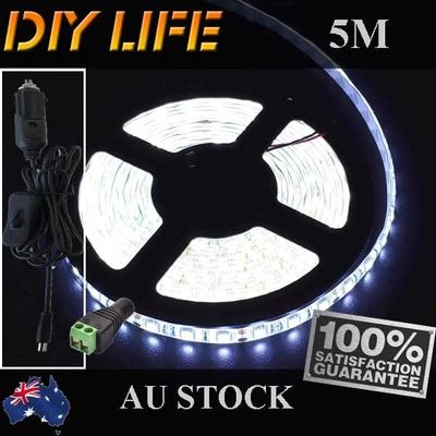 Waterproof Cool White DC 12V 5M 5630 SMD 300 Leds LED Strip Lights Led Light Cig