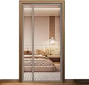 Heavy-Duty Magnetic Screen Door Mesh with Spine Magnets, Easy to Install,Pet-Resistant Fiberglass Mesh & Weatherproof Design for Doors, Patios, and Balconies(95 * 210cm)