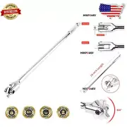 Chrome Vanadium 24-Inch Flex Breaker Bar with Comfortable Grip & 360-Degree Head