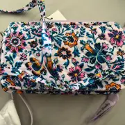 VERA BRADLEY RFID ALL IN ONE CROSSBODY CLOUD VINE PATTERN NWT FREE SHIPPING