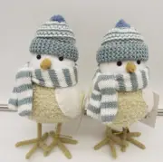 NEW Set of 2 Target Christmas Wondershop 2022 Fabric Bird Featherly Friends Weft