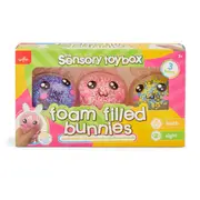 3 Pack ToyMania The Sensory Toy Box Foam Filled Bunnies