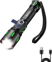 LCD Power Display Spot Flashlight Portable Tactical Flashlights 3000 Lumens Supe
