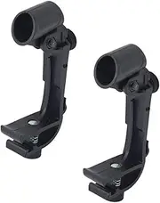 TOGEVAL 2pcs Adjustable Drum Microphone Clips Shockproof Microphone Holders for Drum Durable Material Easy Mounting for Recording and Amplification