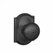 Schlage F40 PLY 622 CAM Camelot Collection Plymouth Privacy Knob, Matte Black
