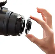 M42 to C CS Mount Adapter Ring, M42x0.75mm Female to C CS Mount M42 Step Up Coupling Ring Adapter for Macro Photography Telescope