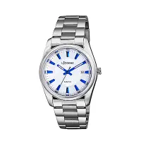 在飛比找Yahoo奇摩購物中心優惠-LICORNE 力抗錶 都會款 簡約風格手錶 白×藍×銀/3