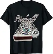 VidiAmazing Flipper Pinball Retro Gamer Arcade Machine USA ds262 T-Shirt
